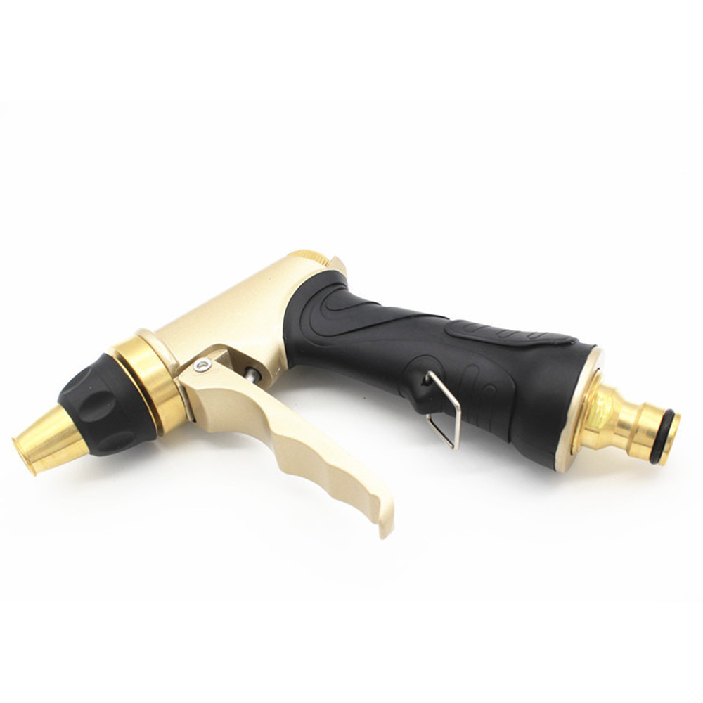Pure Copper High Pressure Car Wash Water Gun Home Car Wash Painted Golden Gun