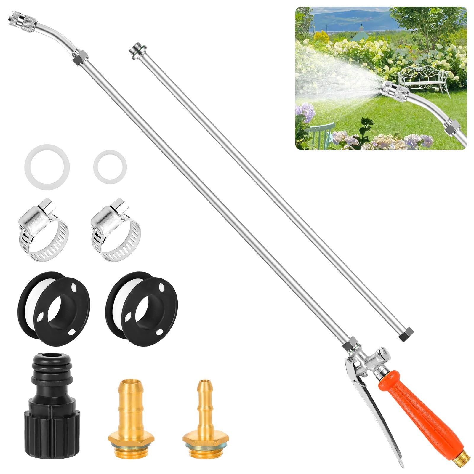 29″-44″ All Metal Replacement Sprayer Wand, 44 inches, 44″ Wand