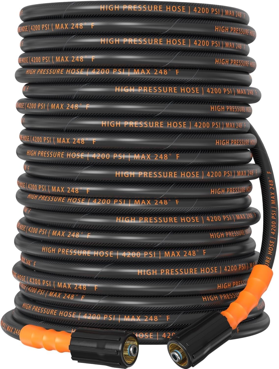 100 ft 4200 PSI Steel Braided Pressure Hose
