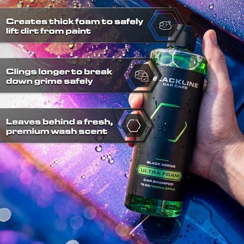 Automotive Extreme Foaming Car Shampoo – 16 Fl Oz (Pack of 1) Green Apple