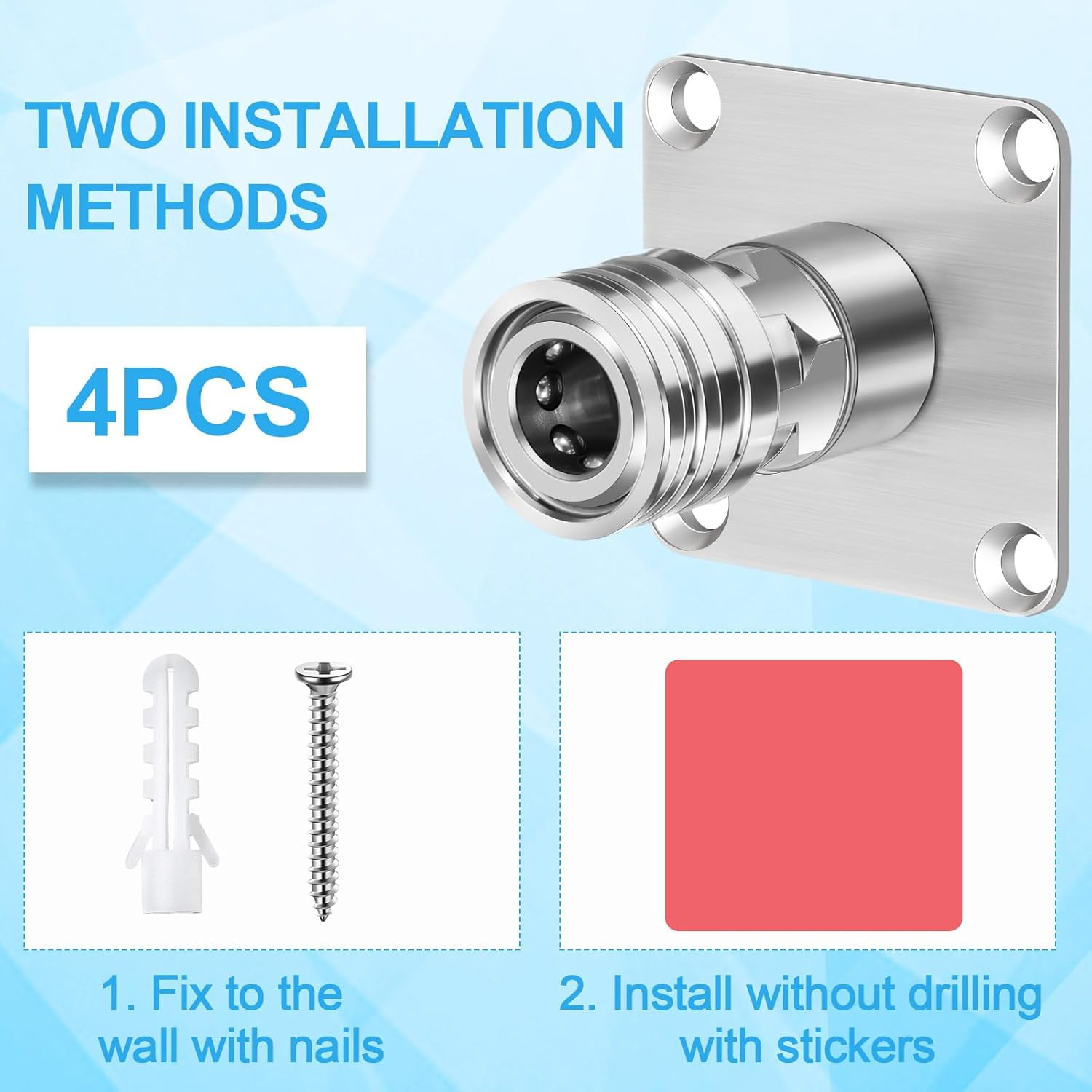 Tandefio 4 Pack 1/4″ Fast Connect Pressure Washer Foam Cannon Holder Nozzle Tip