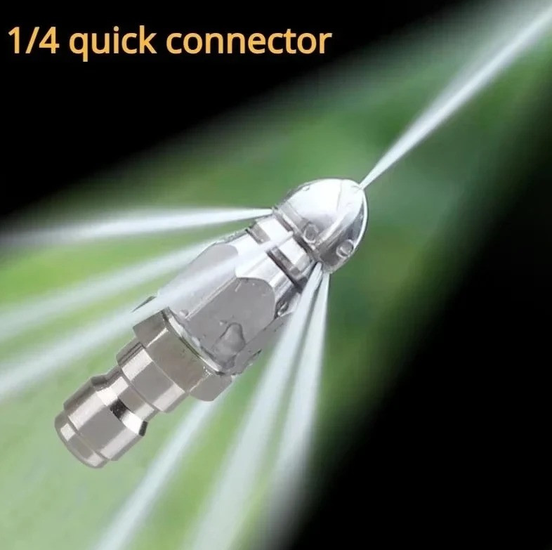 1pc Pressure Washer Sewer Jetter Nozzle 1/4in Quick Connect 5000PSI – NEW