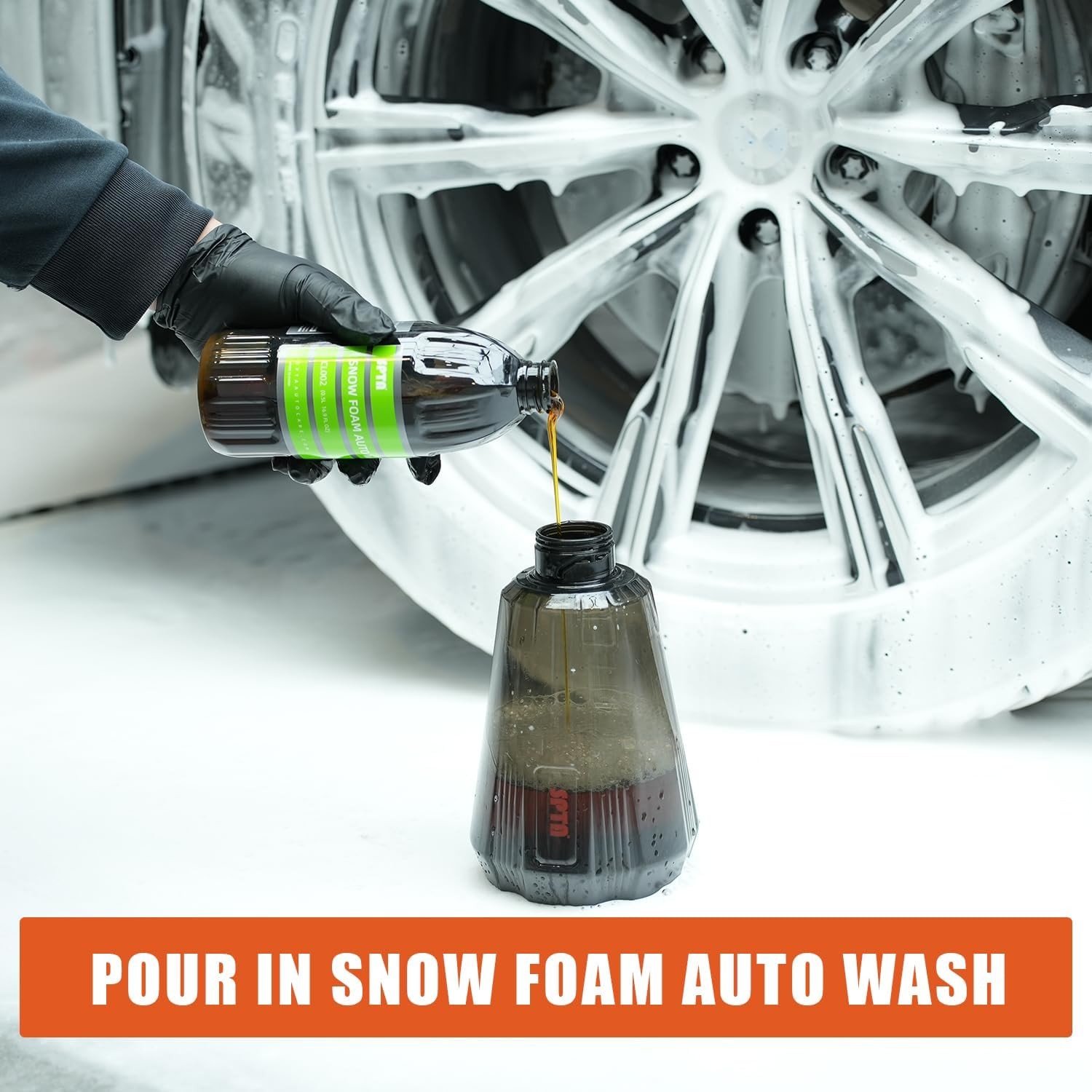Foam Cannon (Thicker Snow Foam Technology) with 1/4 Inch Quick Connector for Pre