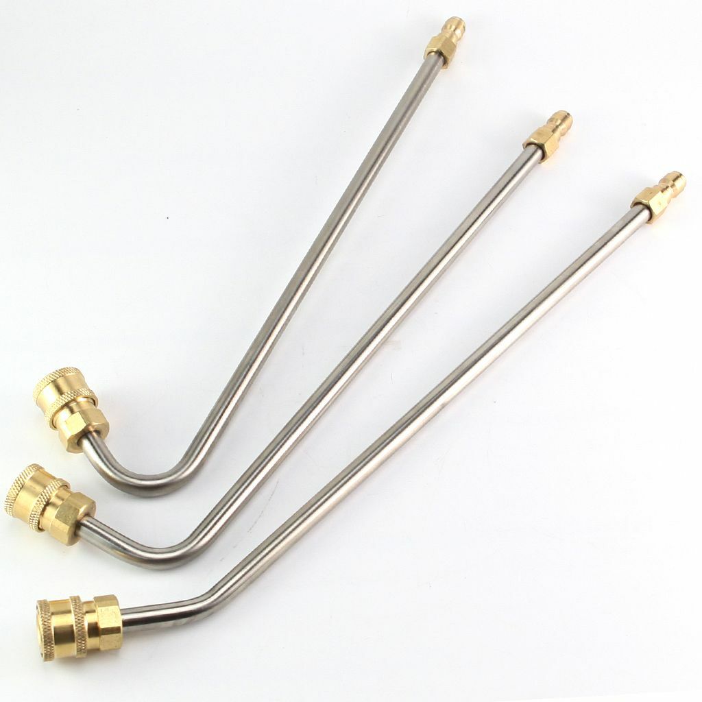 US High Pressure Metal Elbow Washer Gutter Cleaner Lance Wand 1/4″ Quick Connect
