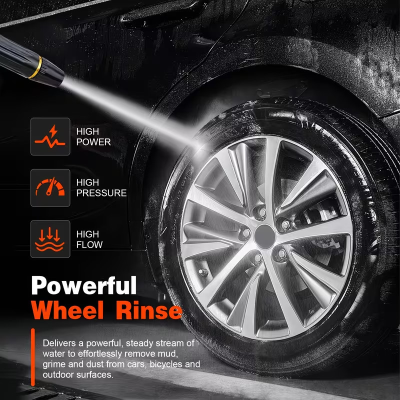 6pcs/2 Sets 2026 Upgraded Home High-Pressure Car Wash Water Gun