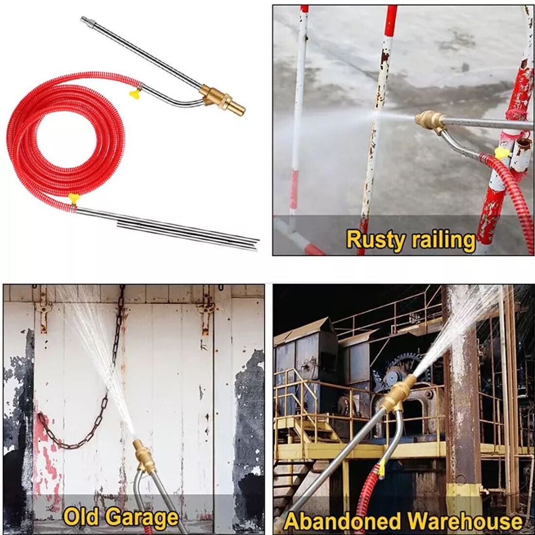 5000 PSI Sandblasting Kit for Pressure Washer Sand Blaster Attachment Power
