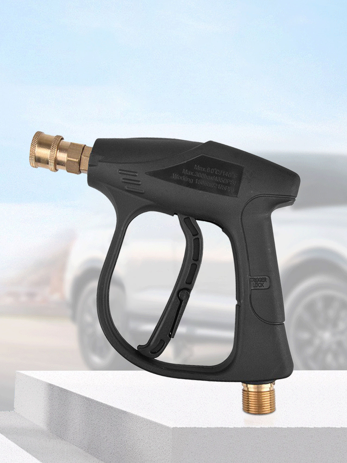 High PrGNsure Washer Gun For Car Foam Spray Power Short Wand With 5pcs. Nozzles
