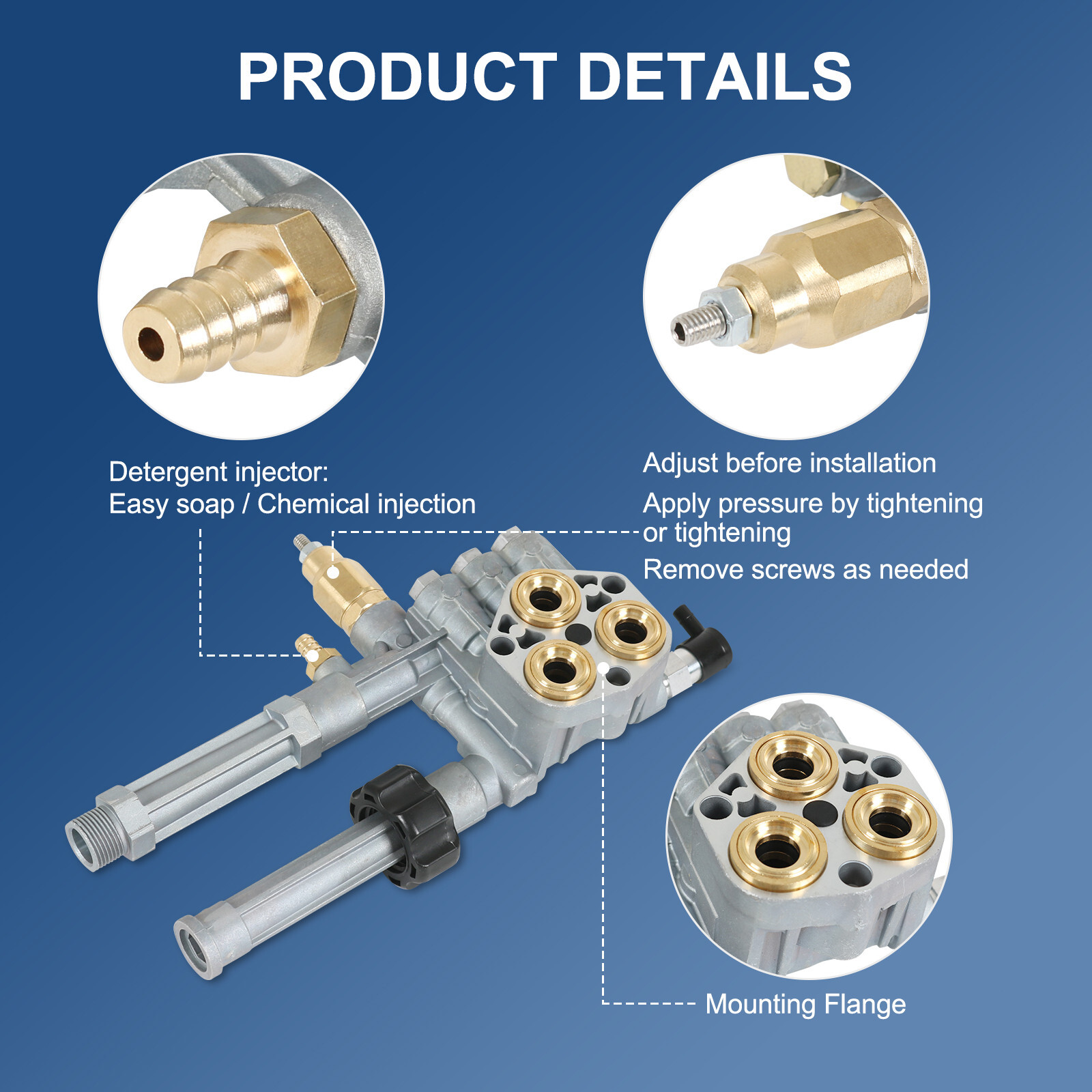 Complete Pump Head for SRMW2.3G28 & SRMW2.4G28 Model Pumps W/ Unloader 2800 PSI