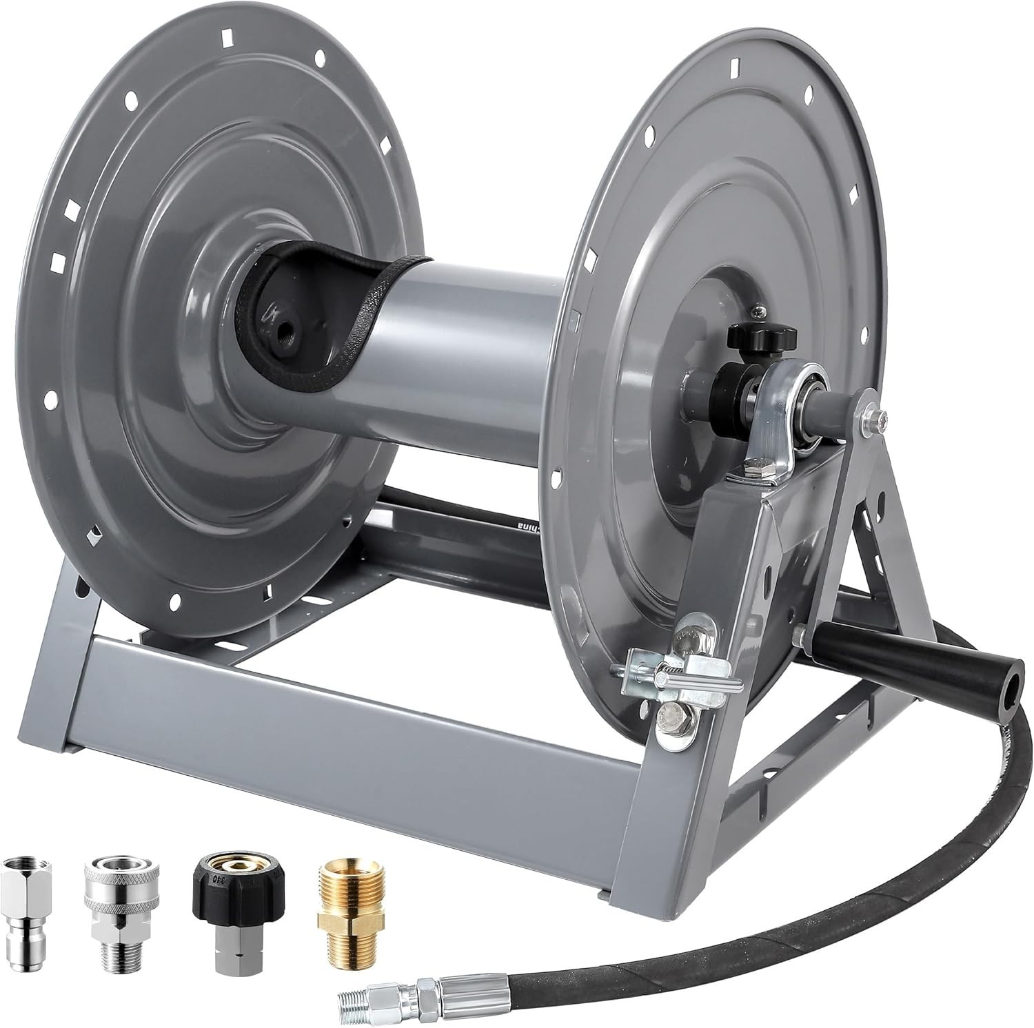 Durable 300FT Hose Reel for Pressure Washers – Fits Most Brands, Easy Install