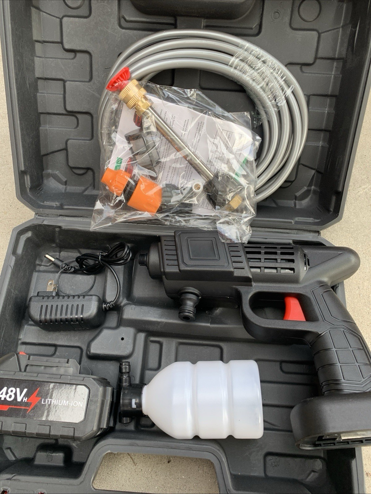 Cordless Pressure Washer 435 PSI Pressure Water Spray Gun Portable Car Washer