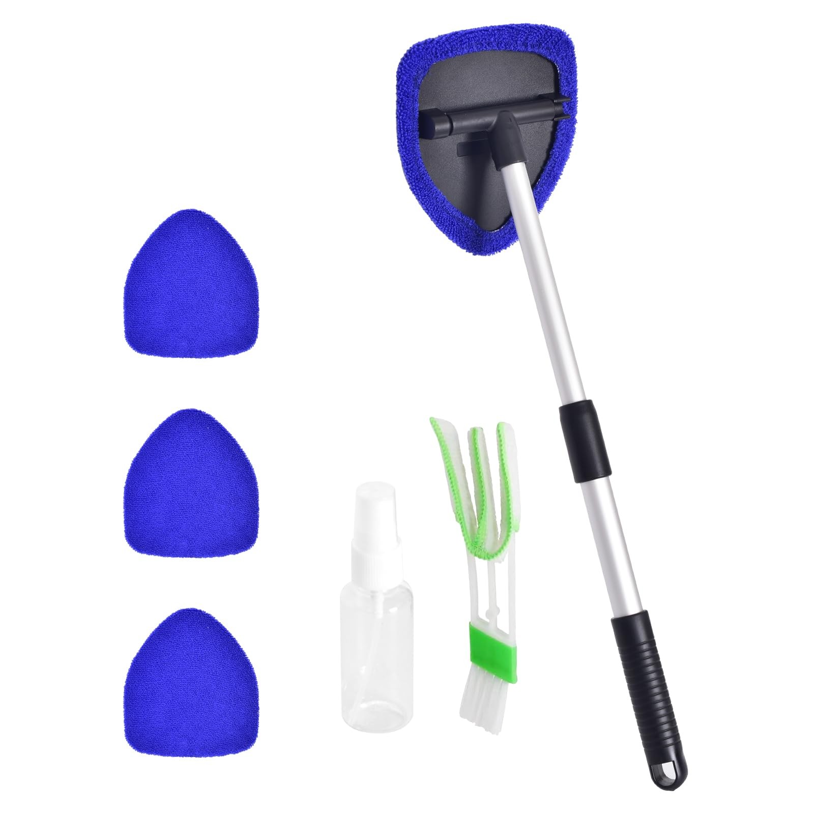 Windshield Cleaner, Car Cleaning Tool with 3 Reusable and Blue1