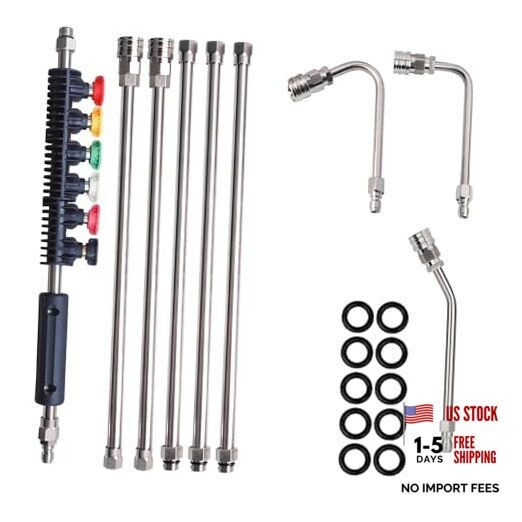 9 Pack Pressure Washer Extension Wand Upgrade Power Washer Lance with 6