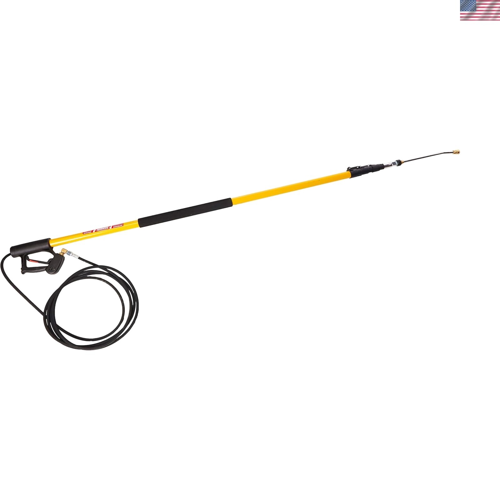 Telescoping Wand, 4-Stage, 24′ Length, 4000 psi, 200 Degree F, 8.0 GPM, Black…