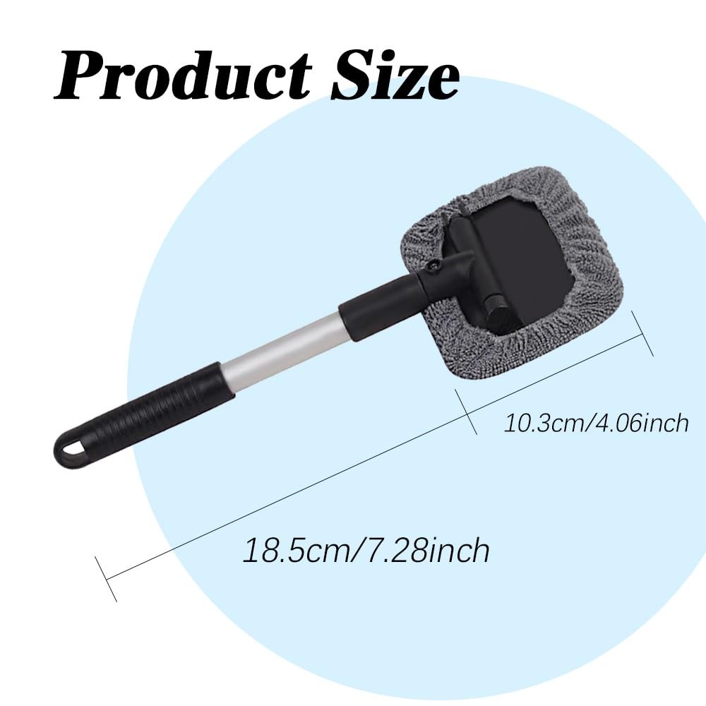 CHRYMUM Car Windshield Cleaning Tool, Microfiber Window Cleaner with…