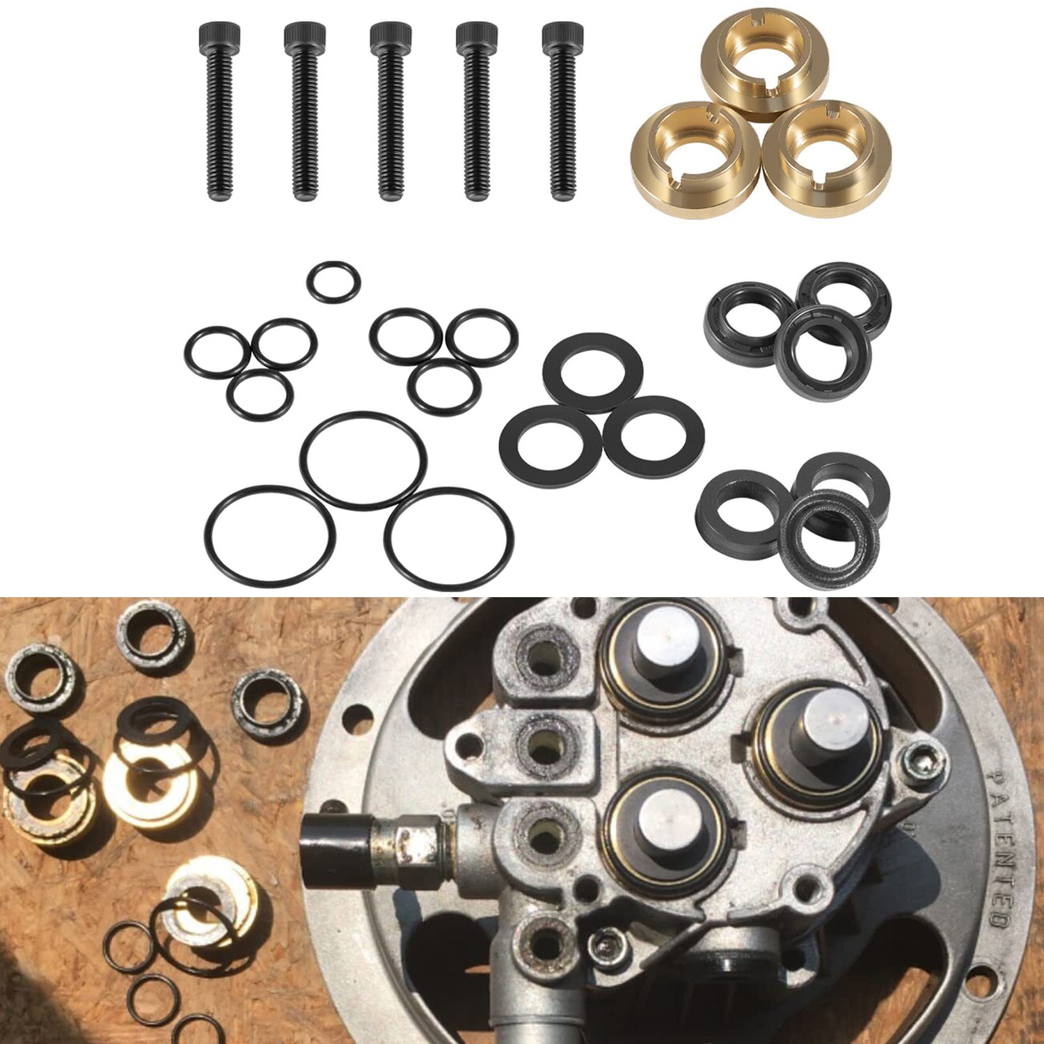 190595GS Pressure Washer Seal Kit for Briggs & Stratton Pumps 190711GS 193807GS