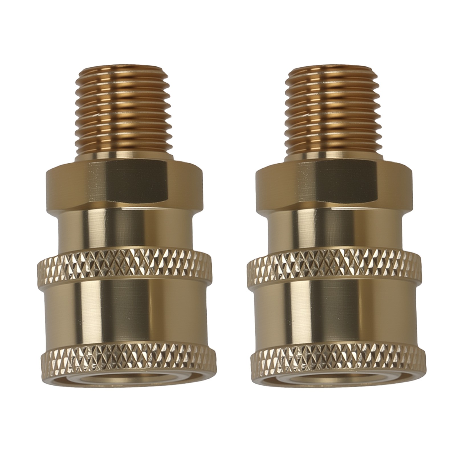 2Pcs 1/4″ Quick Connect Male NPT Thread High Pressure Washer Adapter Fitting