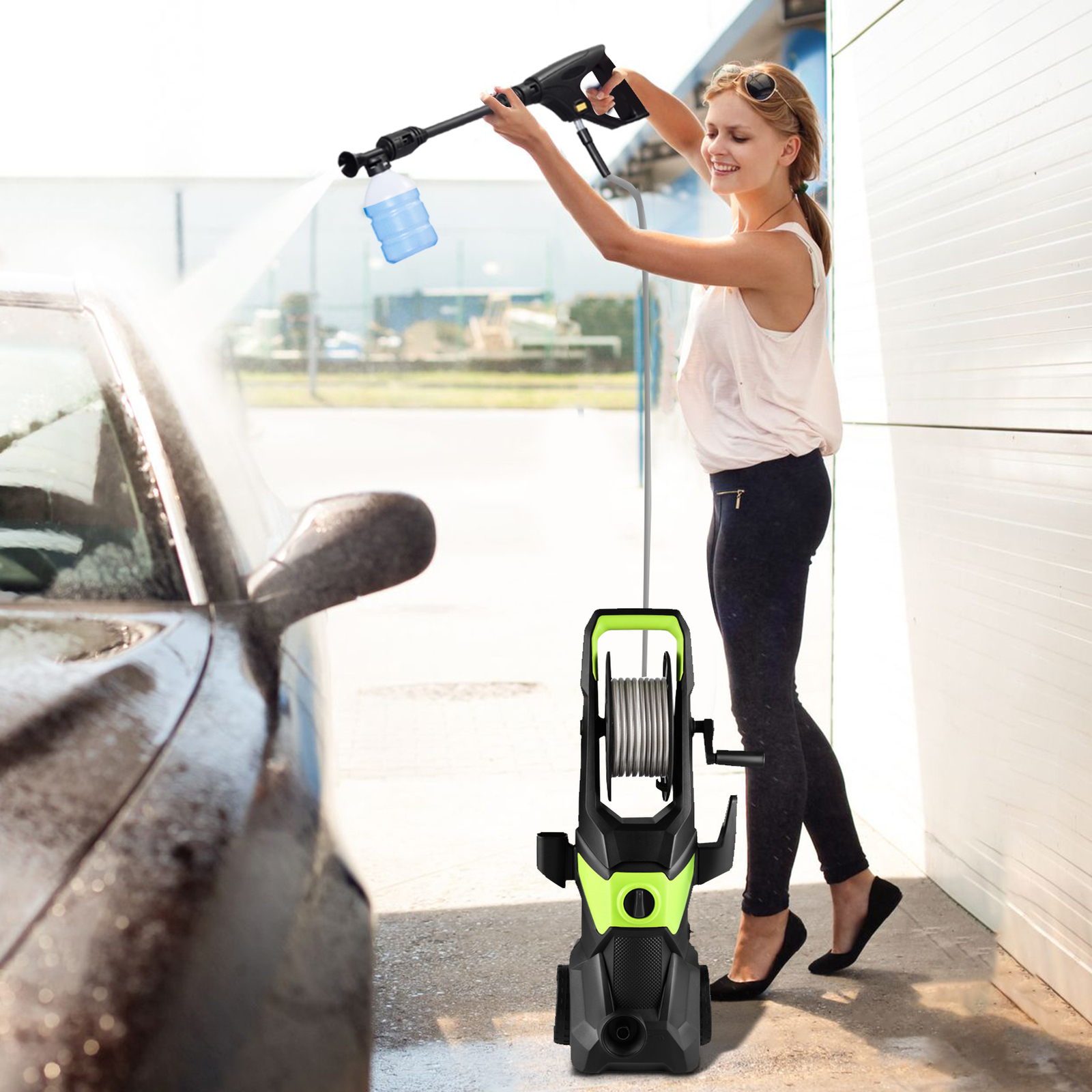 4000PSI Electric High Pressure Washer Smart Control Power Washer for Home, Cars