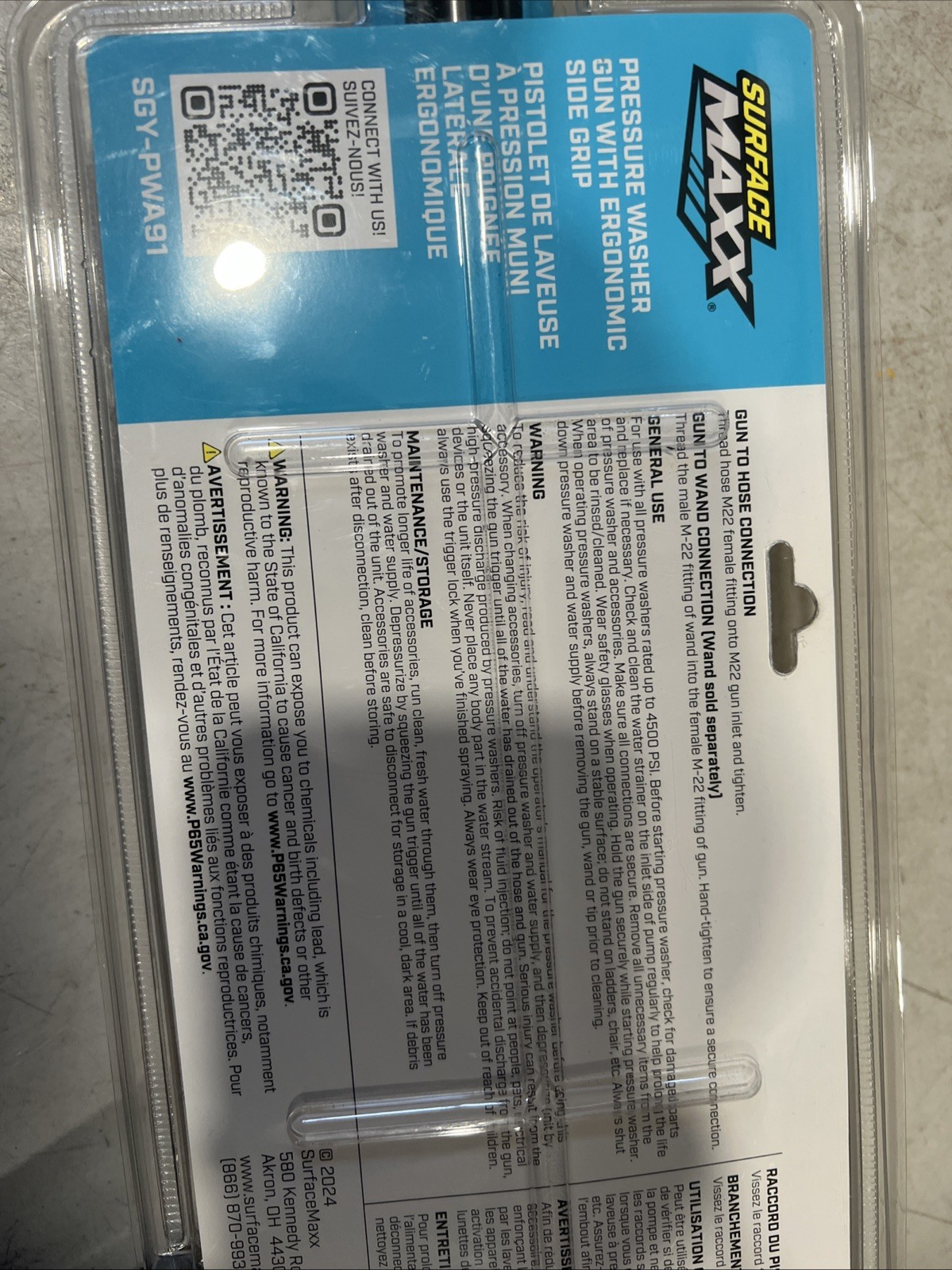 SurfaceMaxx SGY-PWA91 Pressure Washer Gun 4500 psi