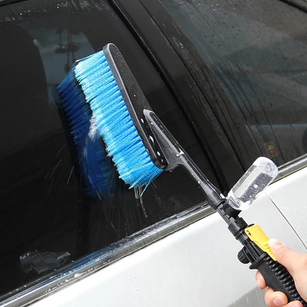 High Pressure Car Wash Brush with Foam Dispenser for Deep Cleaning & Shine US