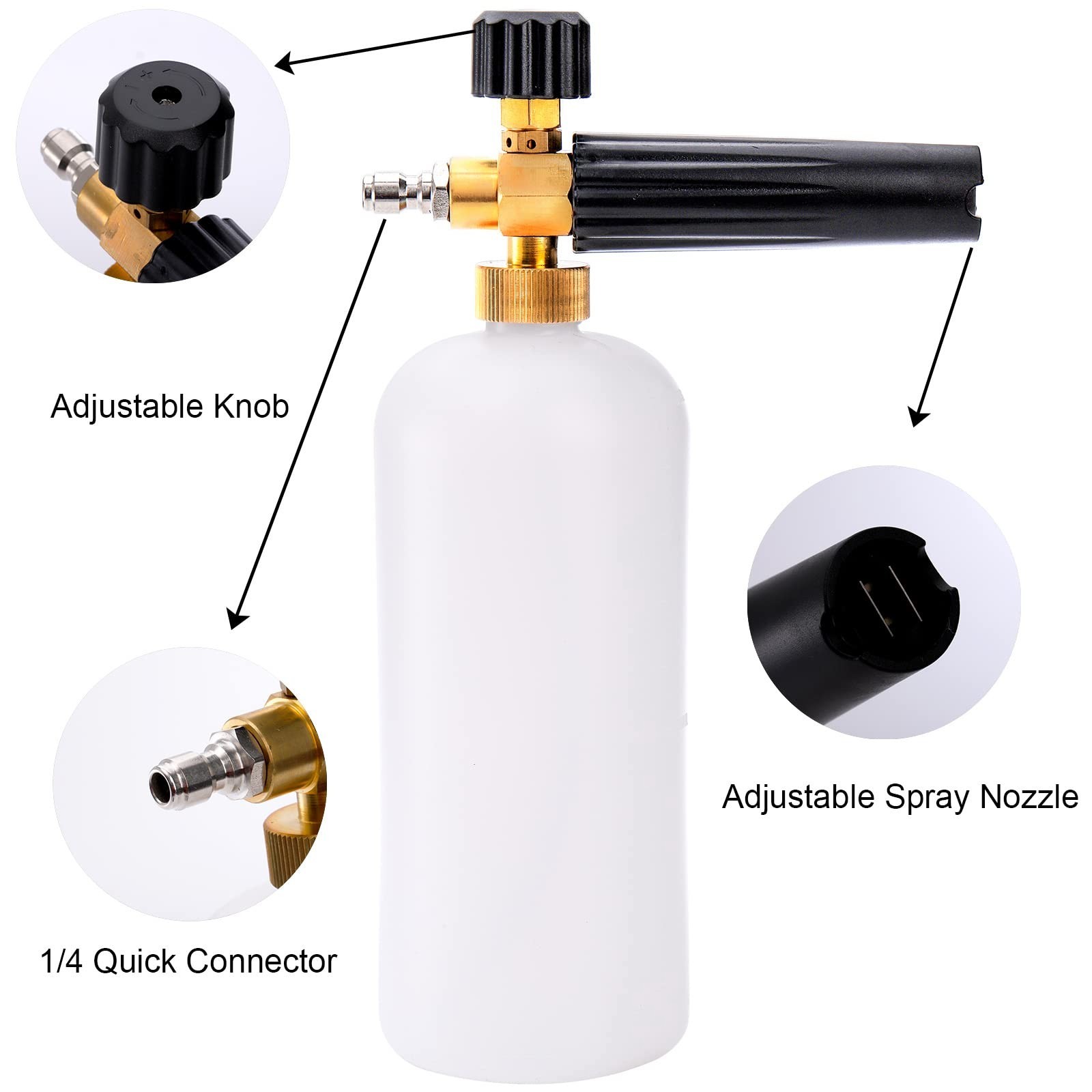 Power Pressure Washer Attachment Sprayer Dispenser Soap Foam Blaster Car Wash