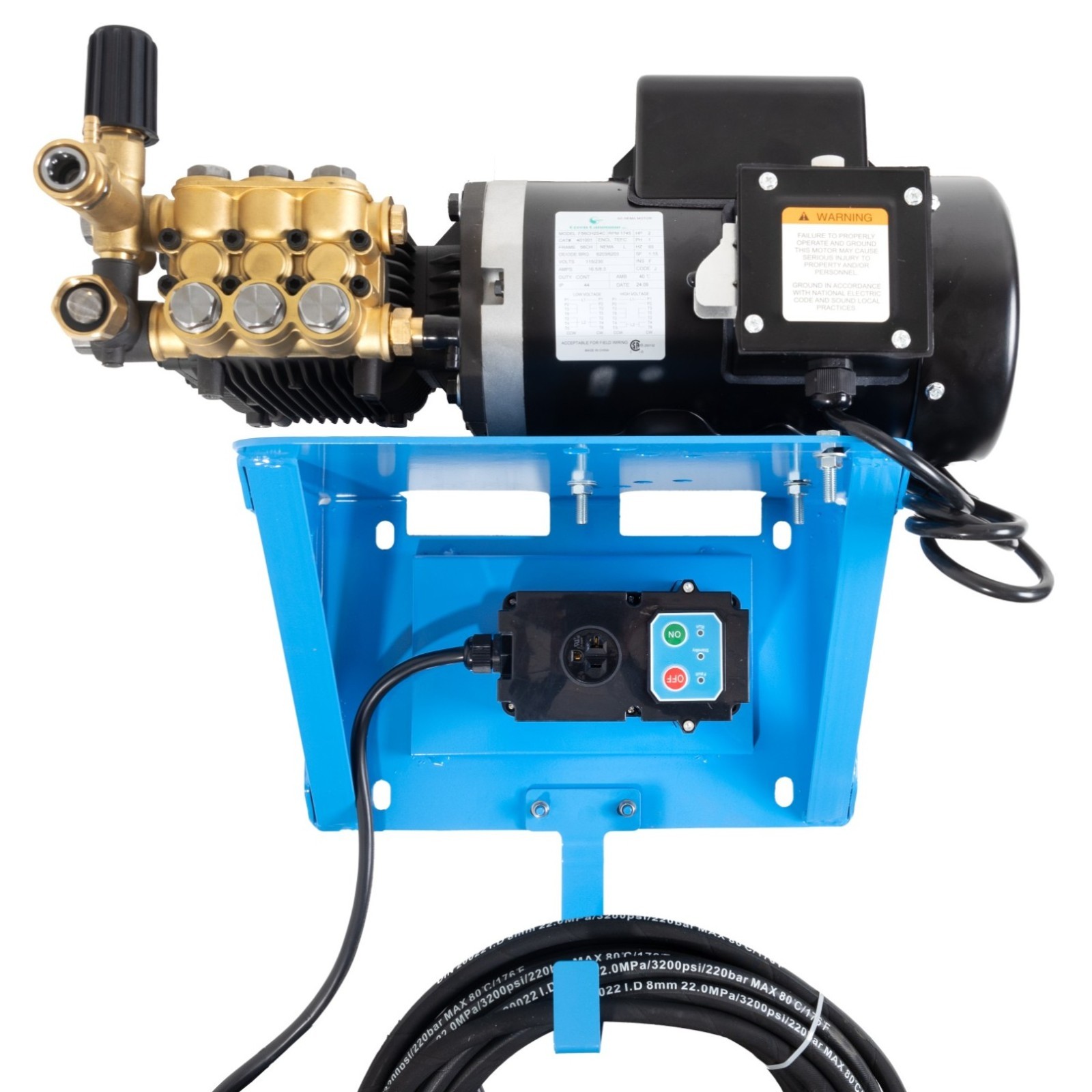 Canpump Wall-Mount Pressure Washer: 2 hp Motor 115 V, Auto Start-Stop