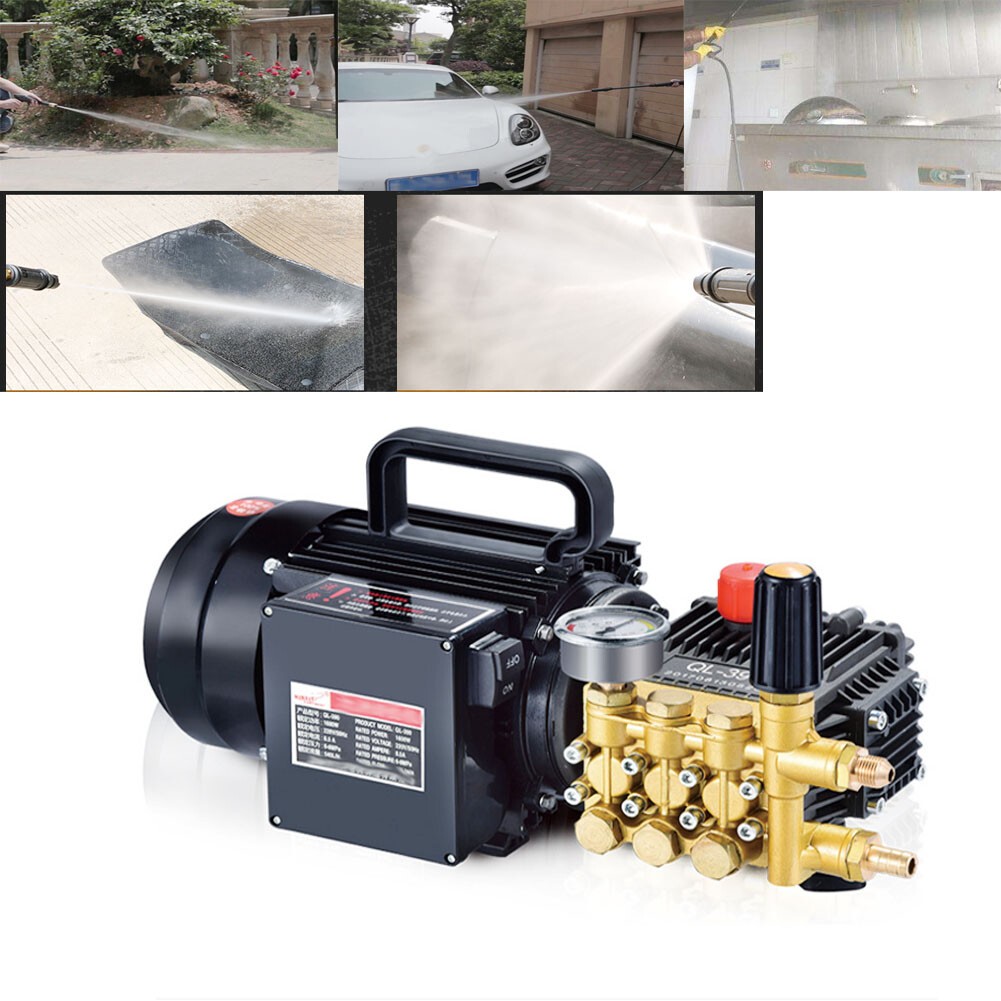 220V Copper Electric High Pressure Washer Pump Car Cleaning Machine 7Mpa 13L/min