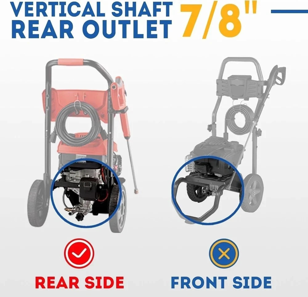 TOOLCY 3200 PSI 7/8″ Vertical Pressure Washer Pump 2.5 GPM for Simpson, Ryobi