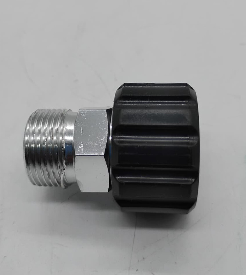 YAMATIC M22 14mm Male to M22 15mm Female Pressure Washer Adapter Fitting, 1 pc