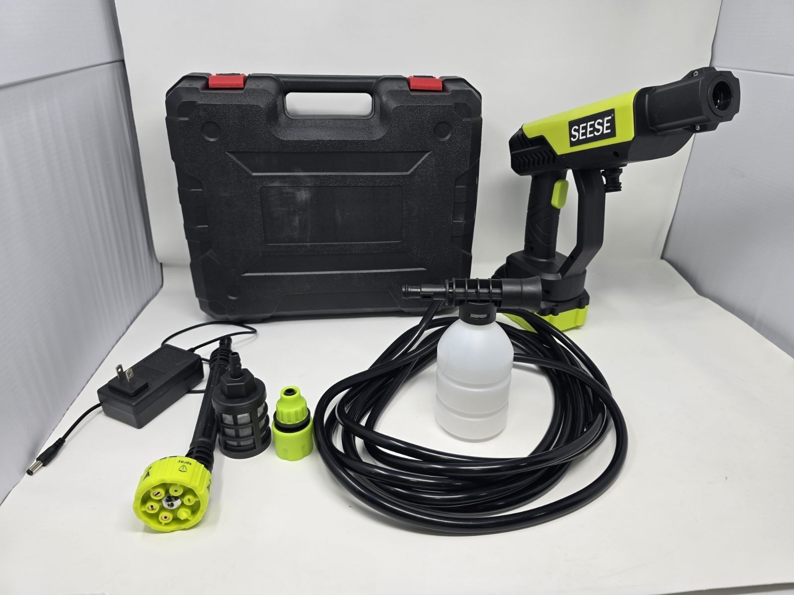 SEESE | CORDLESS HANDHELD | LITHIUM BATTERY PORTABLE ELECTRIC PRESSURE WASHER