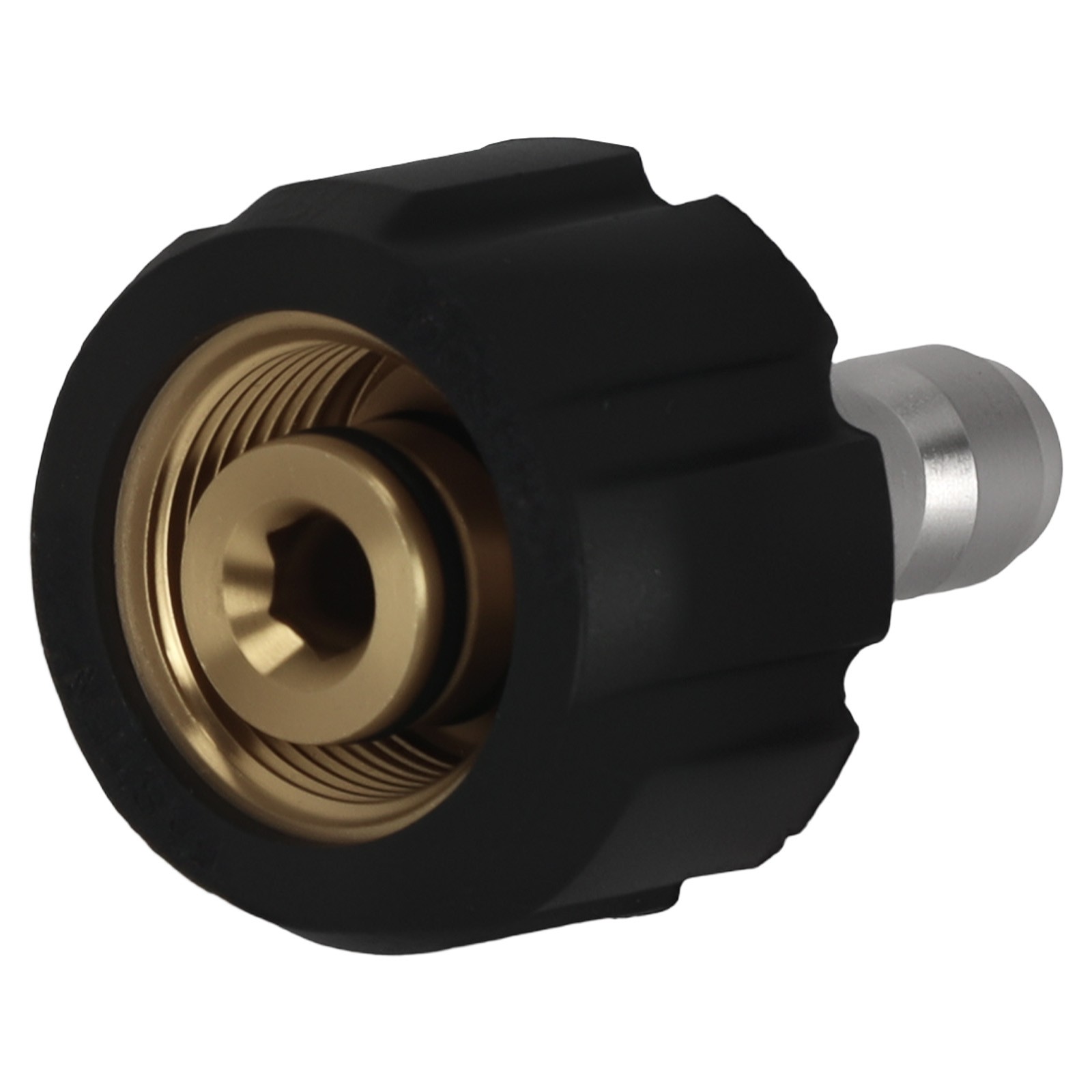 M22 14mm to 1/4″ Adapter for Pressure Washer Gun Brass Quick Connect 2PC