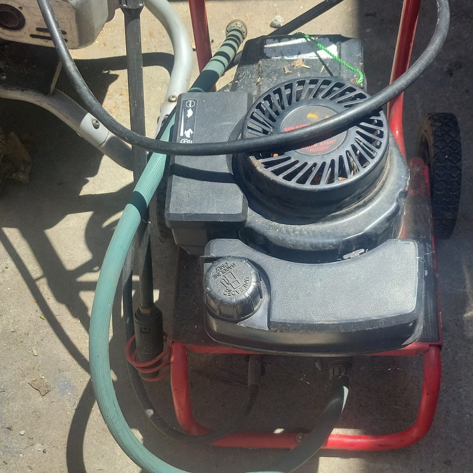 Craftsman Gas Cold Water Pressure Washer w/ Wheels Hose Spray Gun Red/Black