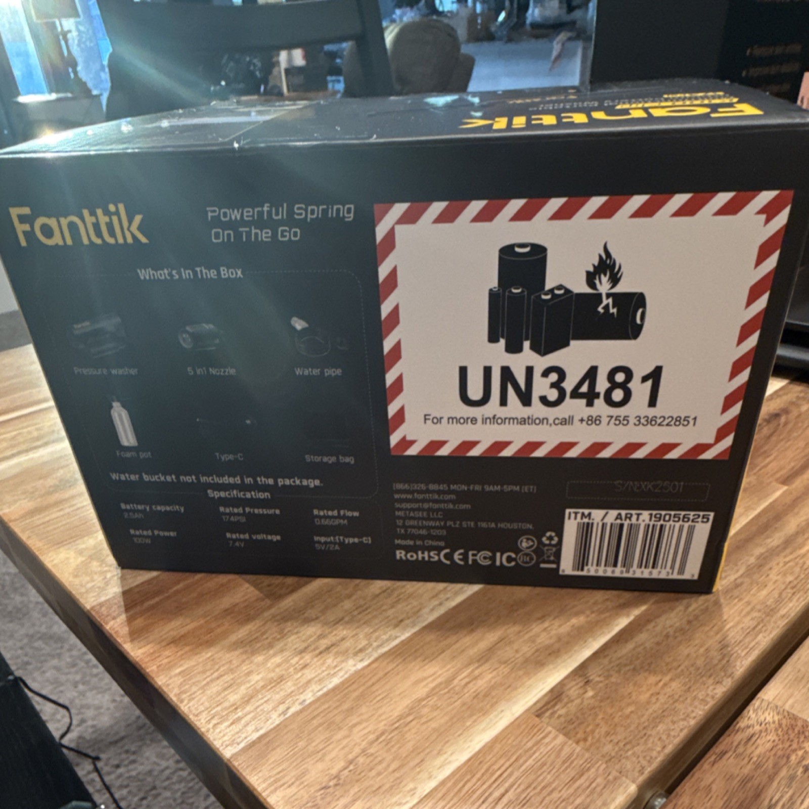 Fanttik K100 Flip Portable Wireless Foldable 5 in 1 Cold Water Pressure Washer