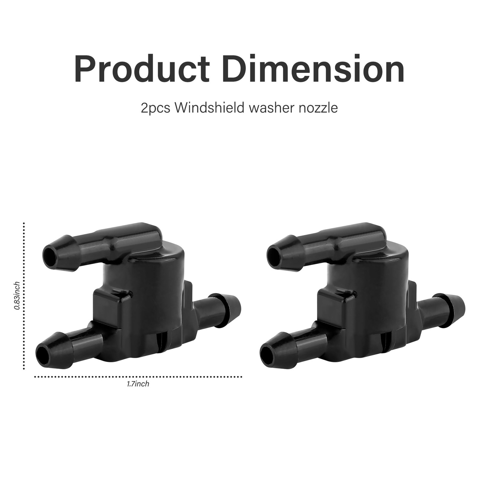 2PCS Front Windshield Washer Nozzle Compatible with Toyota 4Runner for