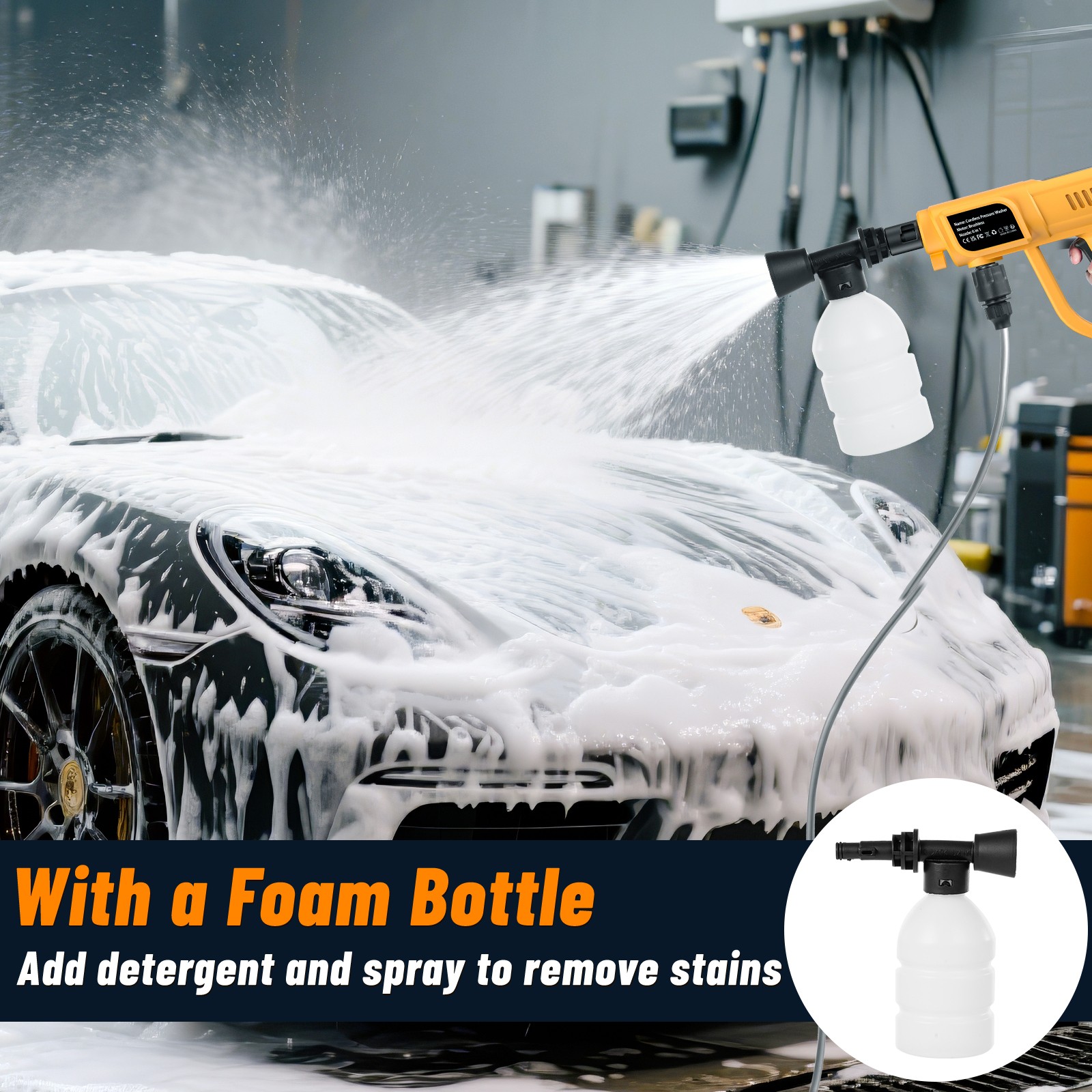 Car Washer Pressure High Gun Wireless Water Cleaner Car Portable Machine Wash