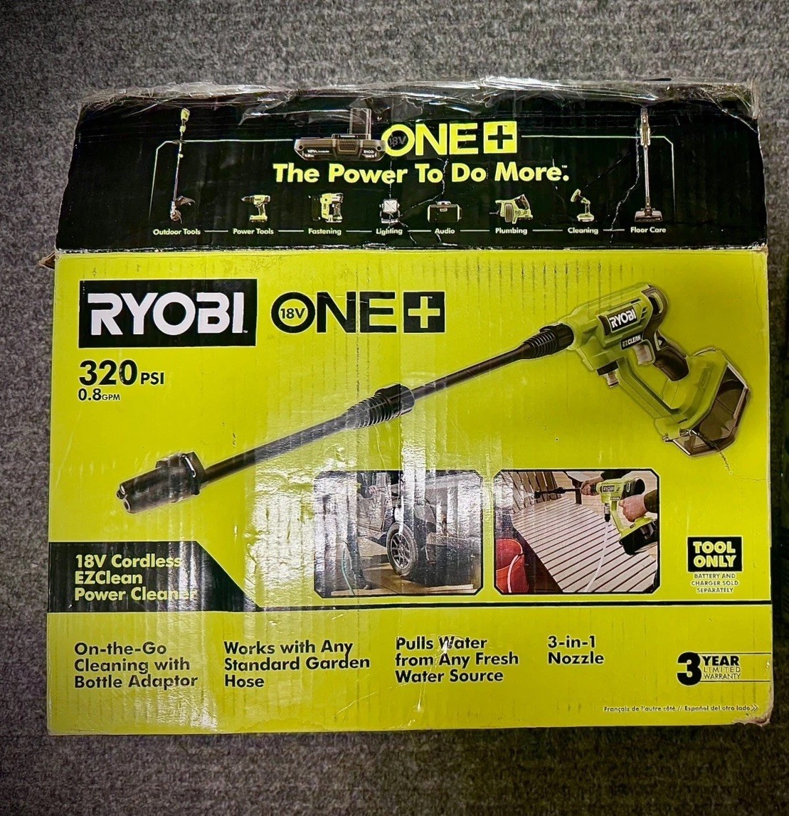 Ryobi EZClean Pressure Washer “Used Slightly w/Box”