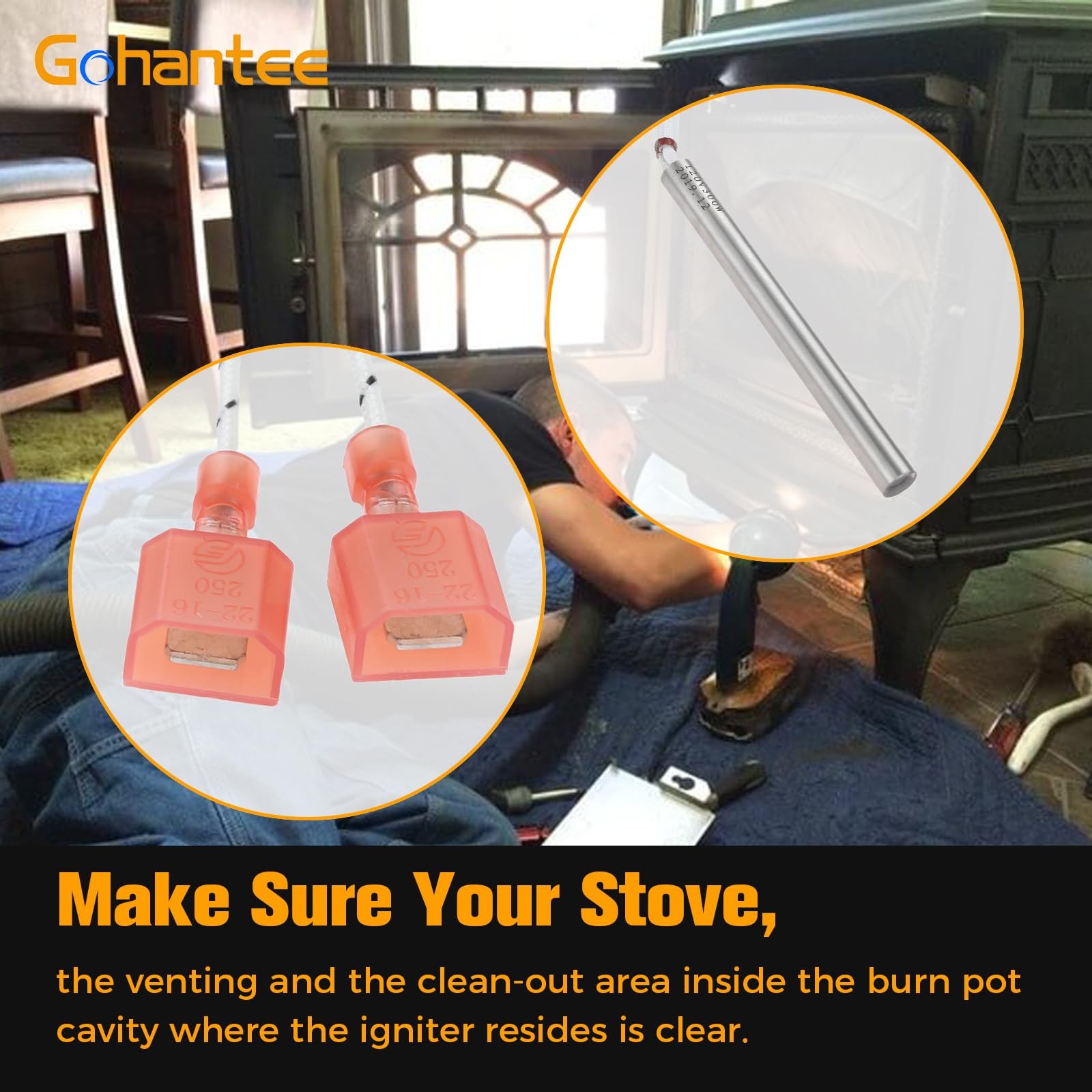 gohantee Pellet Stove Igniter Replacement for C-E-IGN Breckwell Igniter…