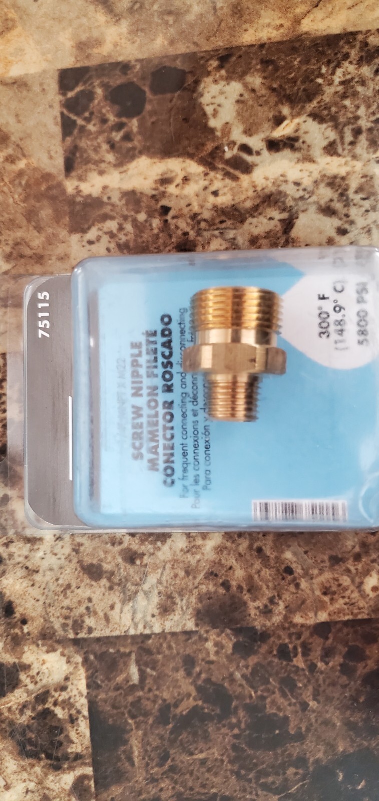 Forney 1/4MNPTxM22 Screw Nipple 75115