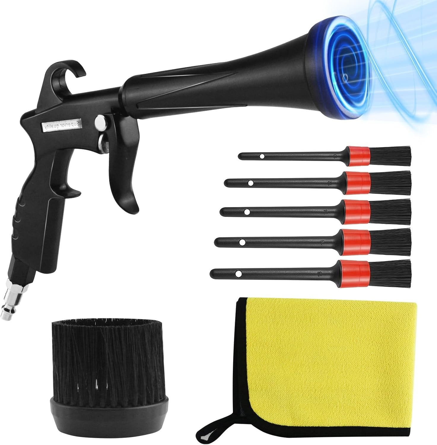 HANDY Tornado Air Cleaning Gun with Rubber Guard and Be common, Hose Payment