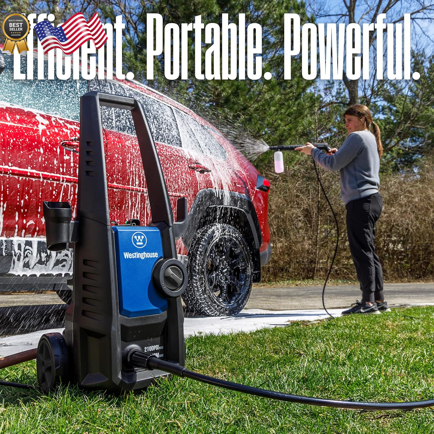 Westinghouse ePX3050 Electric Pressure Washer 2100 Max PSI 1.76 Max GPM