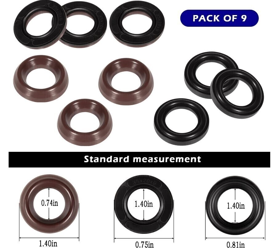 Fits General Pump Kit 69 PACKING KIT 20mm Repair Kit fits GP K69 Interpump Italy