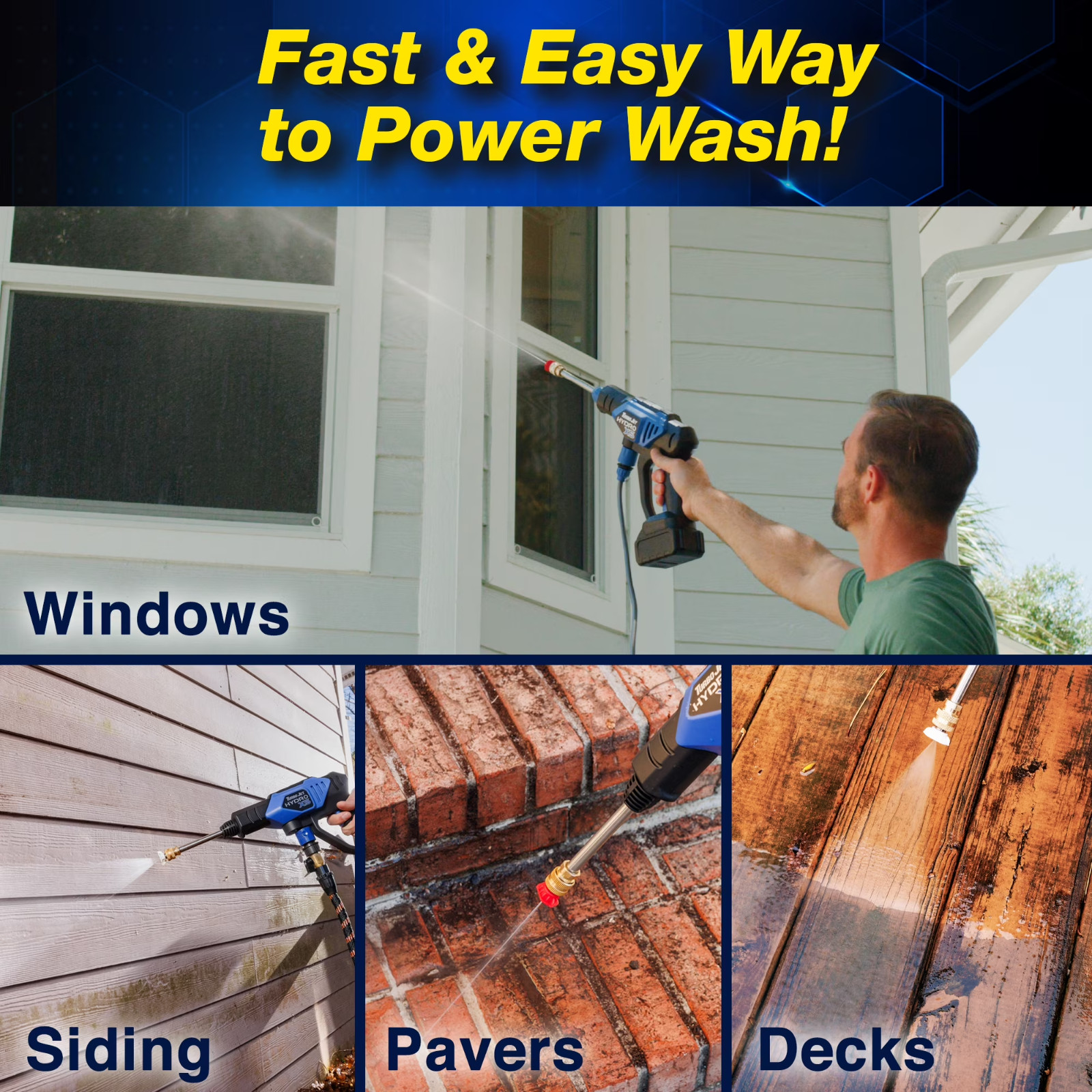 Turbo Jet HydroX5 Pro Cordless Pressure Washer New and Free Ship