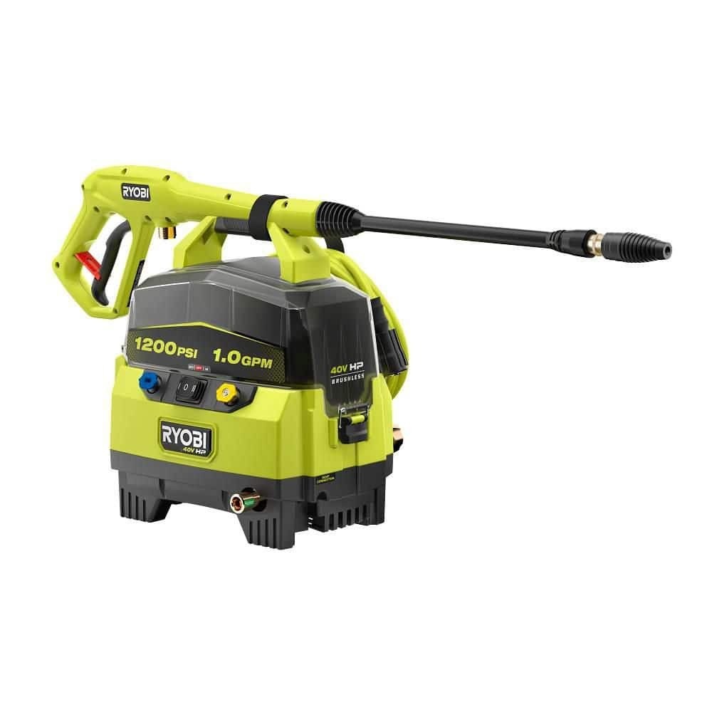 RYOBI 40V 1200 PSI 1.0 GPM Cordless Electric Cold Water Pressure Washer (Tool