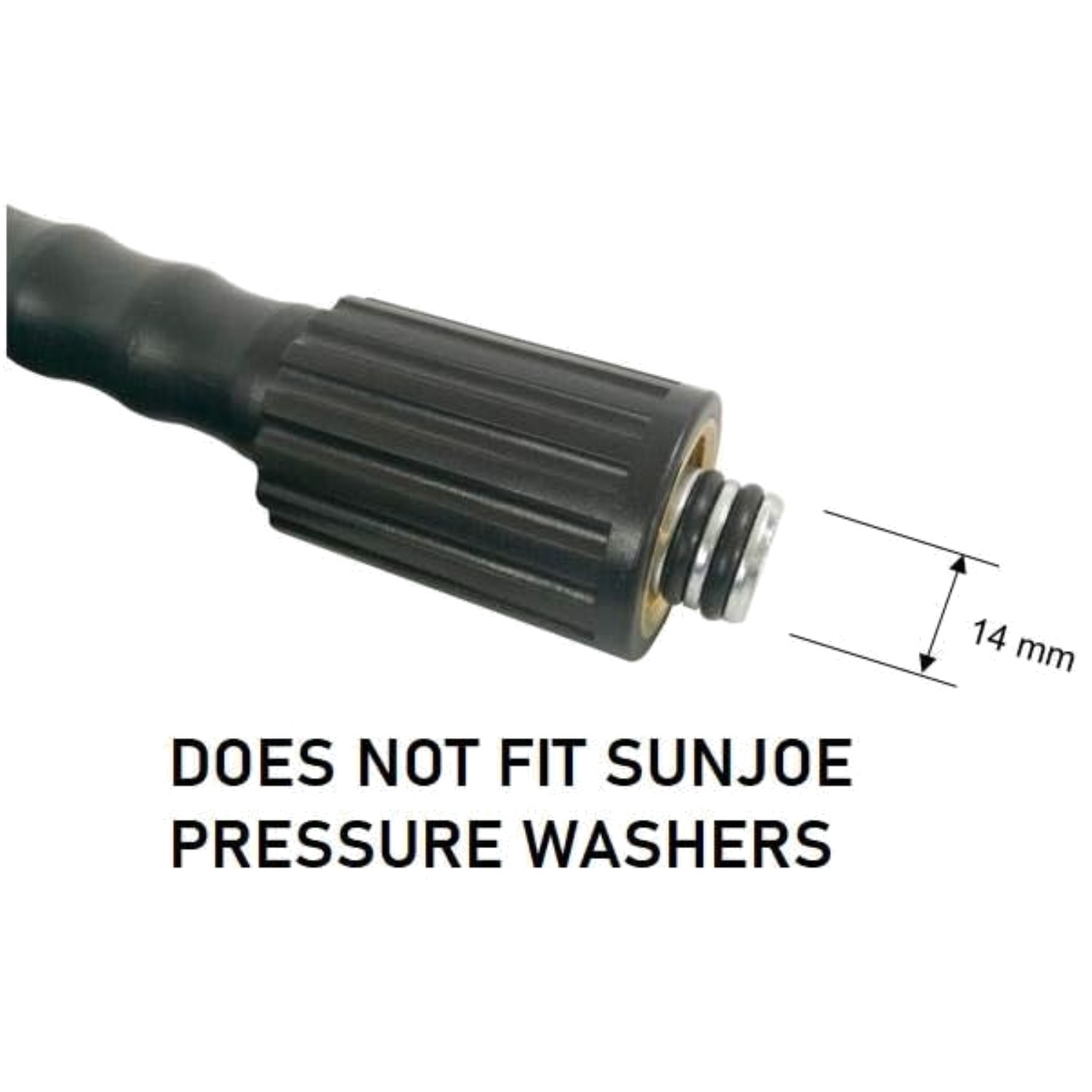 Steel Wire Braided 30FT Pressure Washer Hose, Kink Resistant
