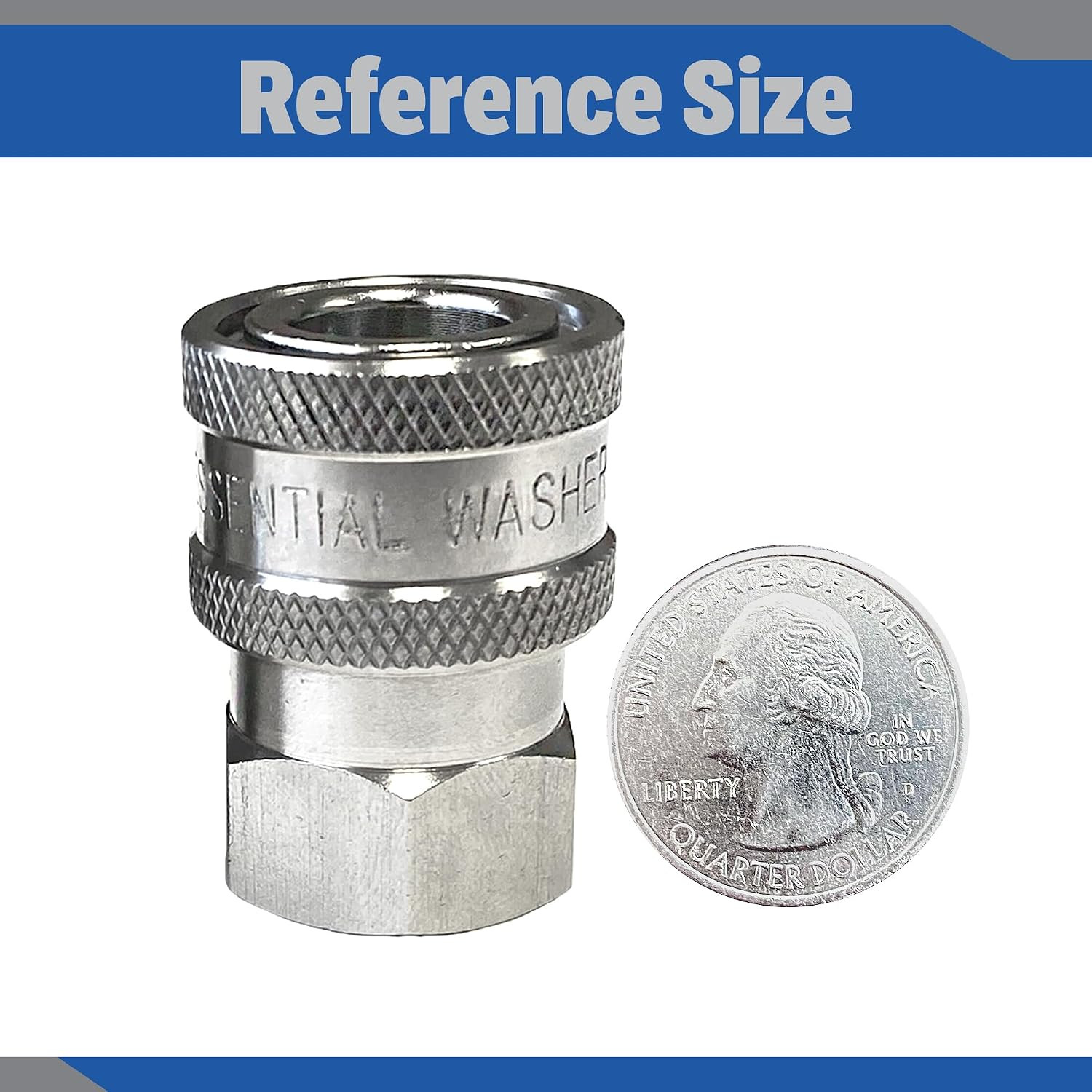 Stainless Steel ¼” Quick Connect Female NPT | Pressure Washer Quick Connect F…