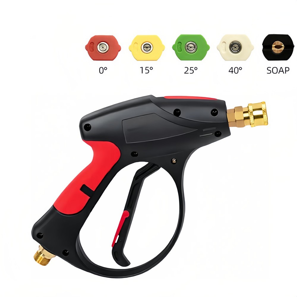 Pressure Washer Water Spray Gun Wash Nozzle Wand Car Garden Hose Soap Dispenser