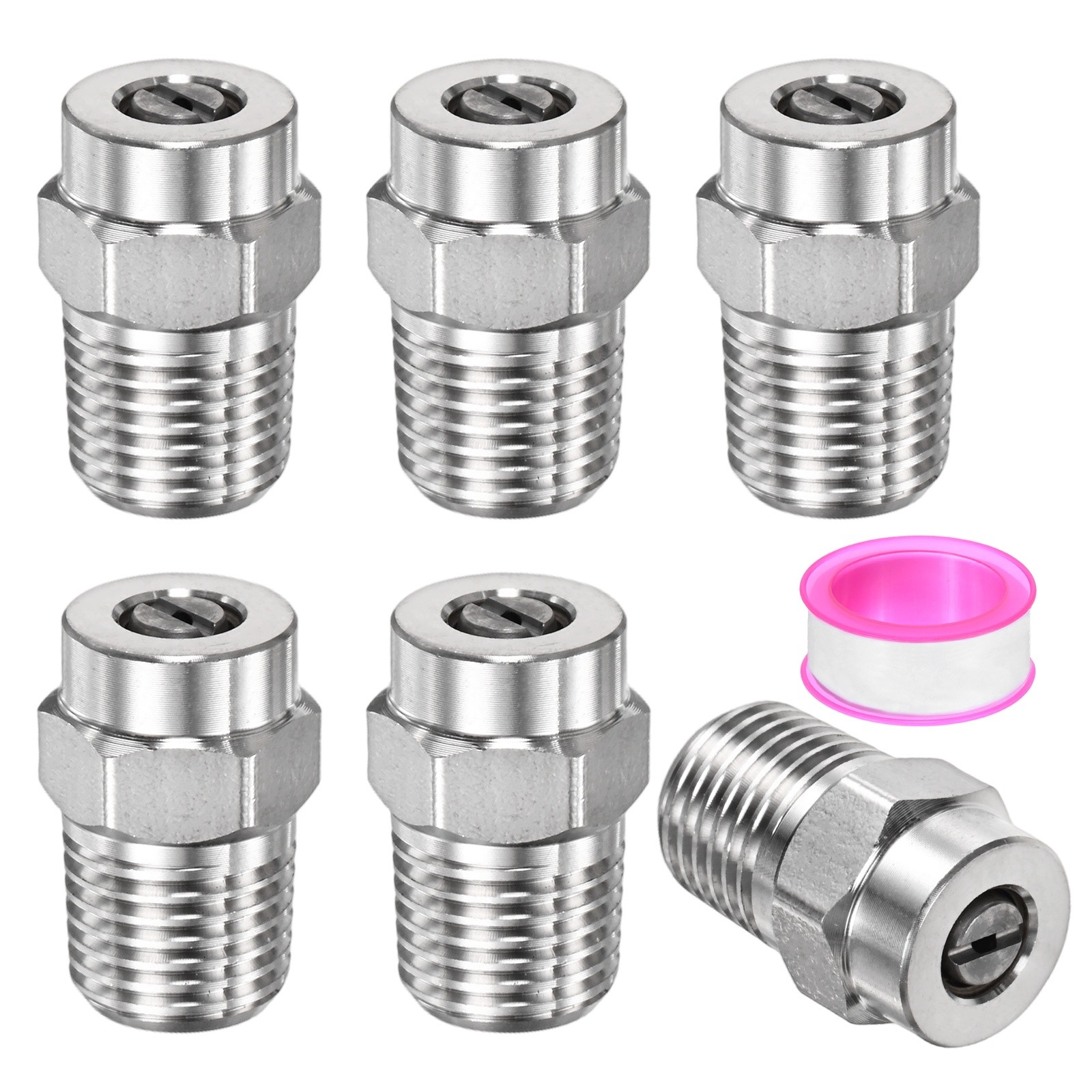 1/4″ NPT 40° Surface Cleaner Tip [6PCS] – Pressure Washer Nozzle [1.382MM Pore]