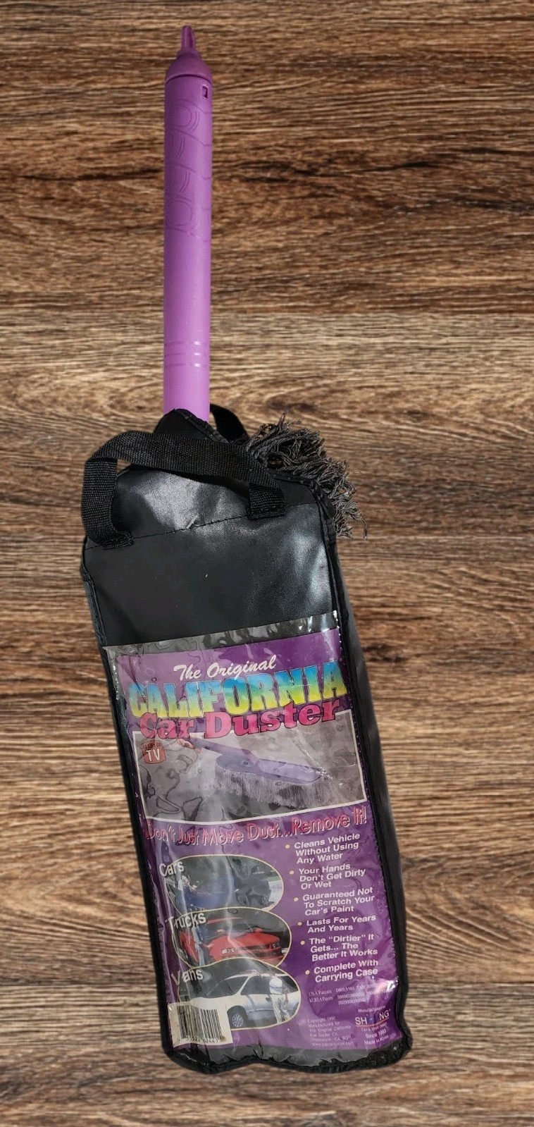 Vintage The Original California Car Duster Purple Handle with Carrying CaseRARE