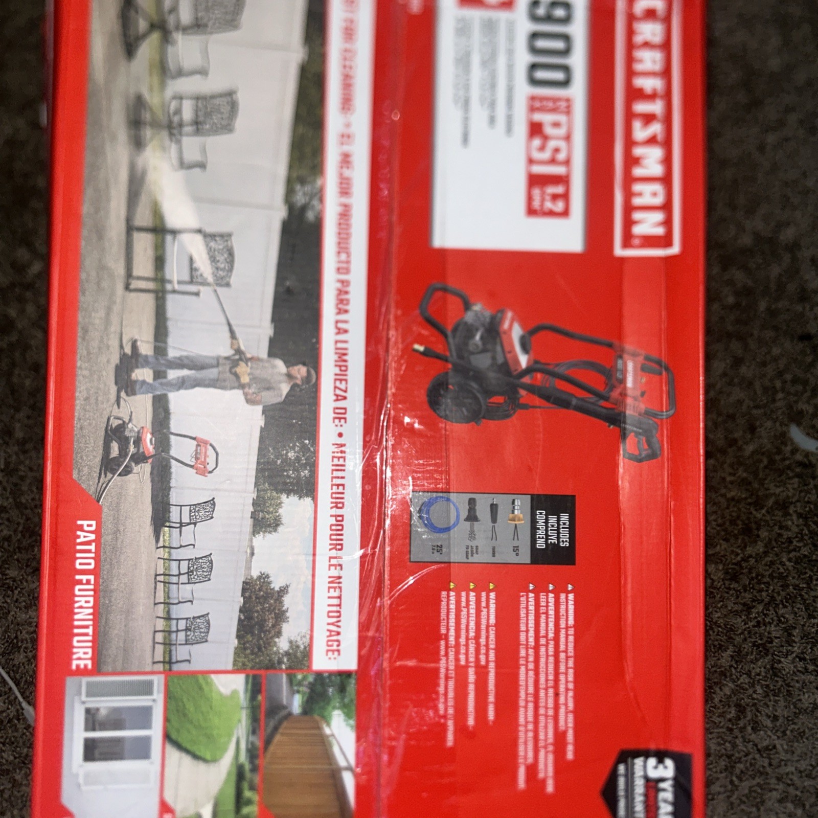 CRAFTSMAN CMEPW1900 Electric Pressure Washer 1900 PSI 1.2 GPM Corded