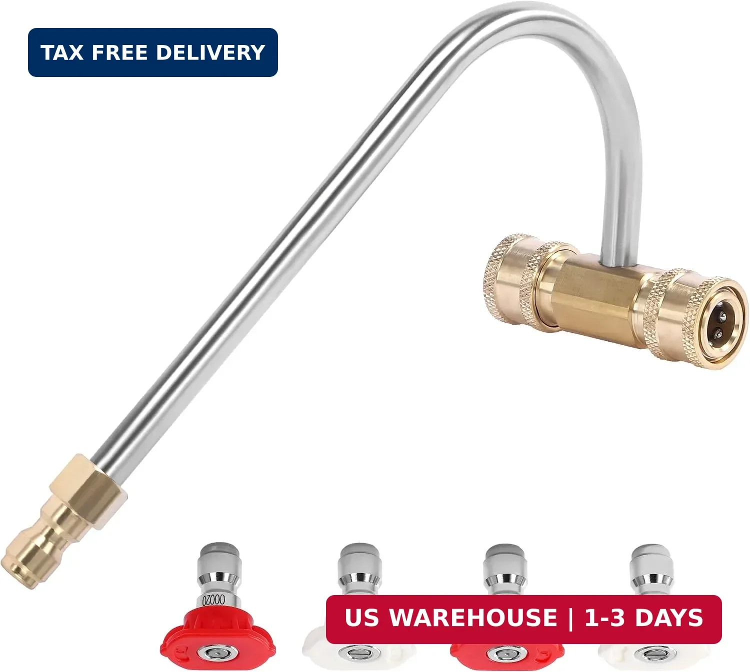 Pressure Washer Gutter Cleaner Attachment, 1/4 Inch Quick Connect | 4000