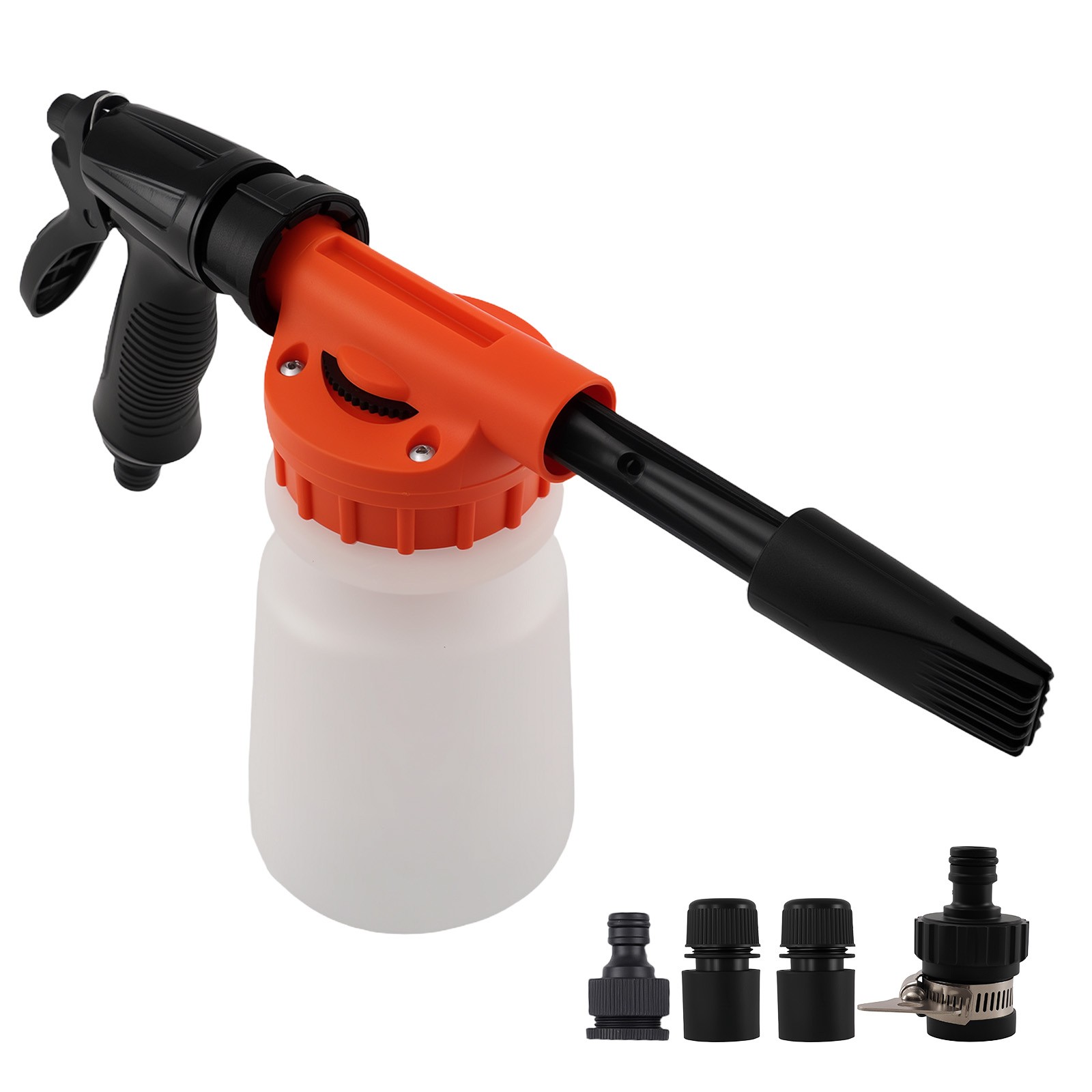 1L Car Wash Foam Cannon Kit for Most Garden Hose 3/4” Thread Quick Connect
